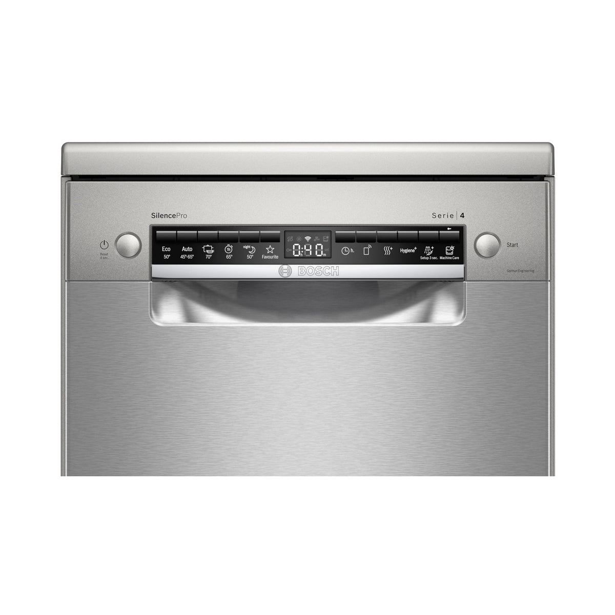 Bosch Series 4 Freestanding Dishwasher 45 cm Brushed steel SPS4HMI3FZ