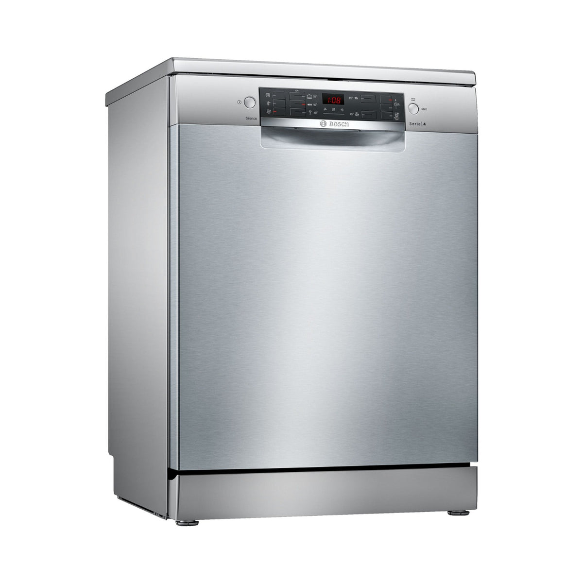 Bosch Series 4 Freestanding Dishwasher 60cm Brushed steel SMS45NI00Z