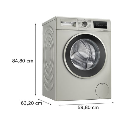 Bosch Series 4 Frontloader Washing Machine 8kg Silver inox WAN282X1ZA