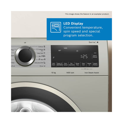 Bosch Series 4 Frontloader Washing Machine 8kg Silver inox WAN282X1ZA