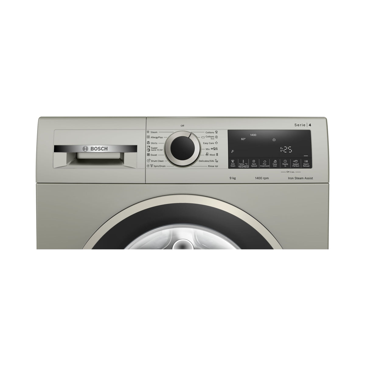 Bosch Series 4 Frontloader Washing Machine 9 kg Silver inox WGA1440XZA