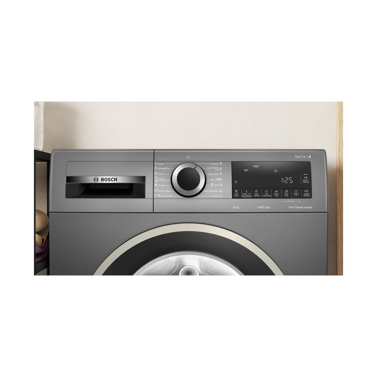 Bosch Series 4 Frontloader Washing Machine 9kg Graphite WGA244ZRZA