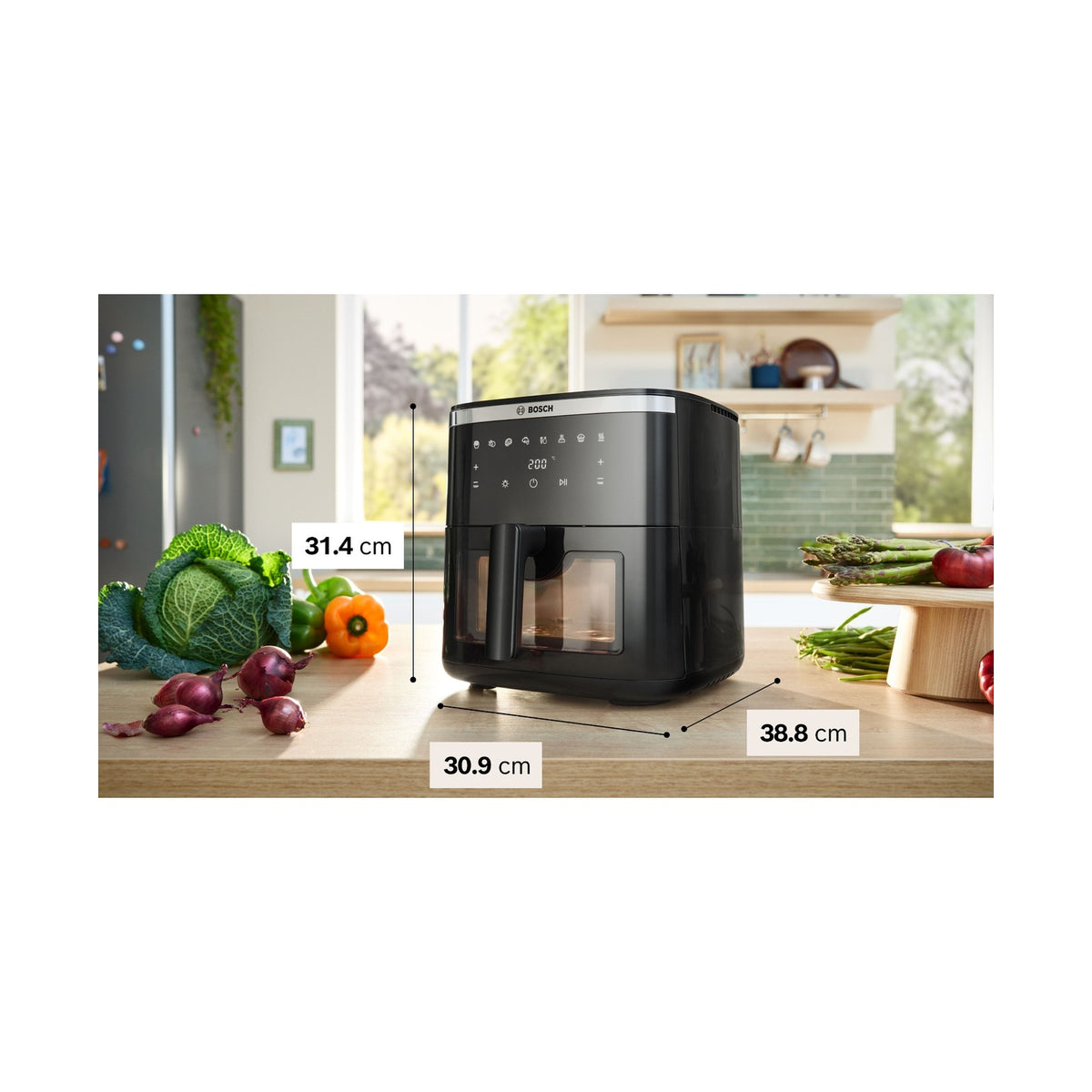 Bosch Series 6 Air Fryer Black MAF671B0