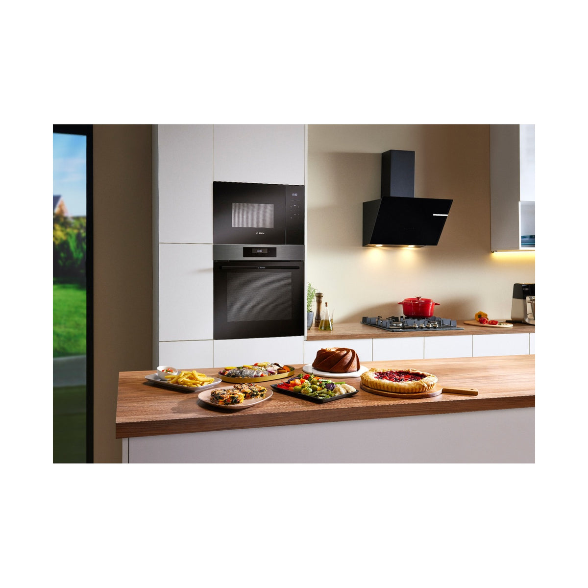 Bosch Series 6 Built in Oven 60 x 60cm Black stainless steel HJG852EG0Z