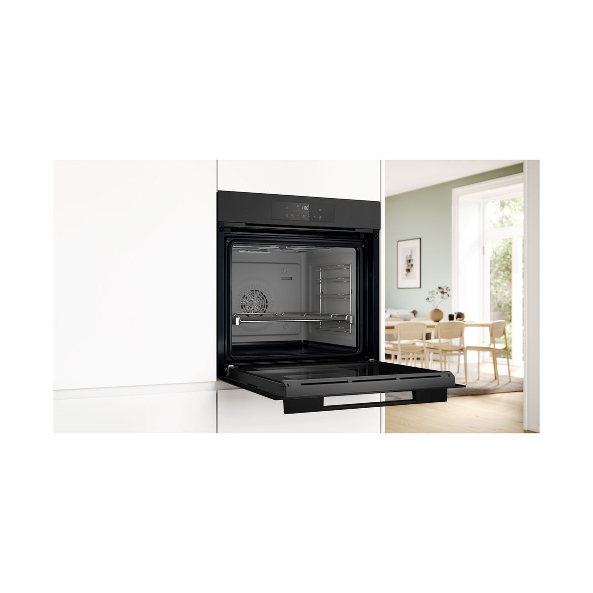 Bosch Series 6 Built in Oven 60 x 60cm Black stainless steel HJG852EG0Z