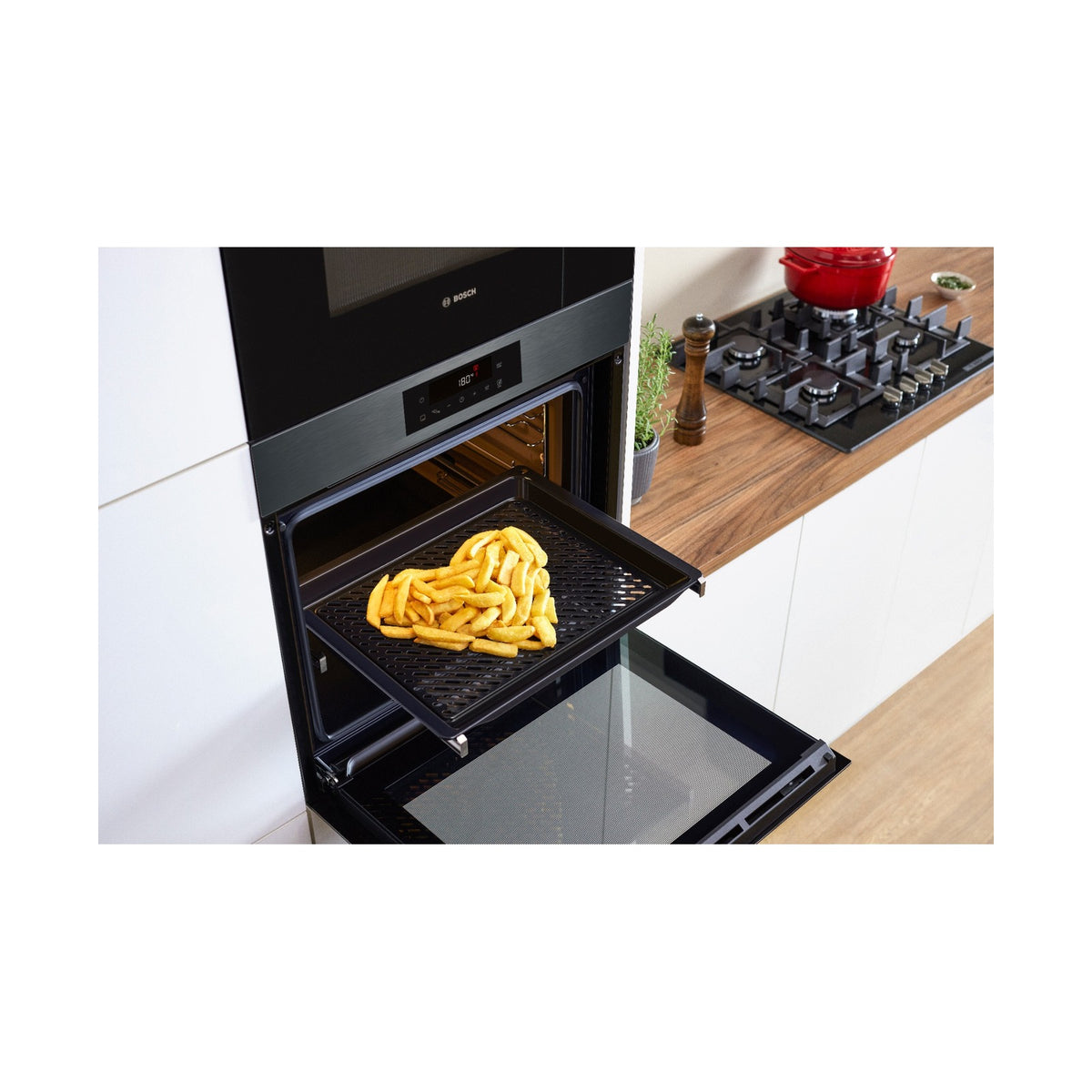 Bosch Series 6 Built in Oven 60 x 60cm Black stainless steel HJG852EG0Z