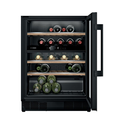 Bosch Series 6 Built in wine cooler 81 x 59cm 120L Reversible Door Hinge KUW21AHG0