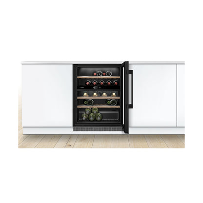 Bosch Series 6 Built in wine cooler 81 x 59cm 120L Reversible Door Hinge KUW21AHG0