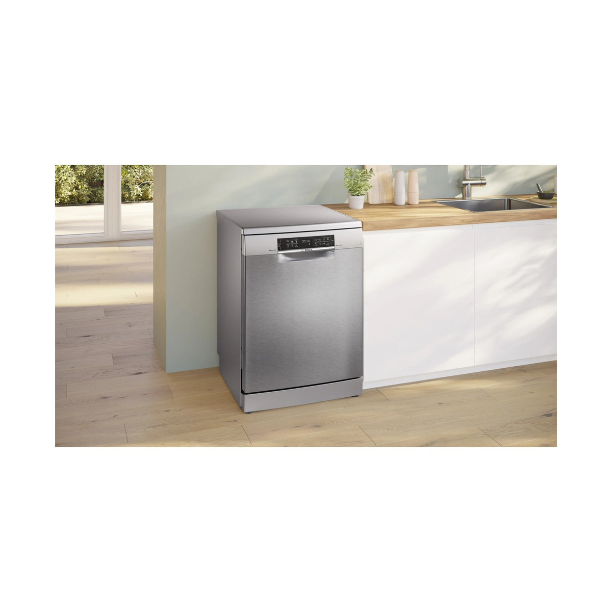 Bosch Series 6 Freestanding 13 place Dishwasher 60cm Brushed steel SMS6EMI10Z