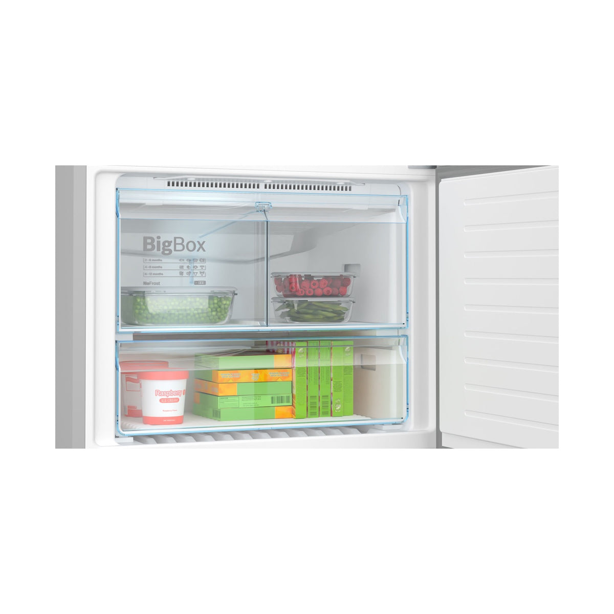 Bosch Series 6 Freestanding Fridge Bottom freezer 186 x 86cm Stainless steel 619 L  KGN86CI30Z