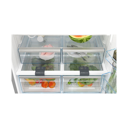 Bosch Series 6 Freestanding Fridge Bottom freezer 186 x 86cm Stainless steel 619 L  KGN86CI30Z