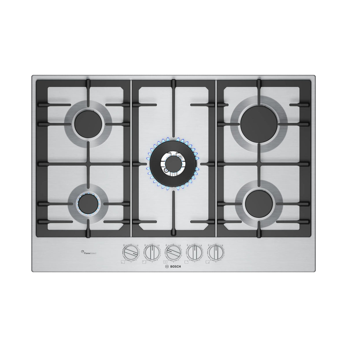 Bosch Series 6 Gas Hob 75cm Stainless steel PCQ7A5I90Z
