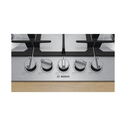Bosch Series 6 Gas Hob 75cm Stainless steel PCQ7A5I90Z