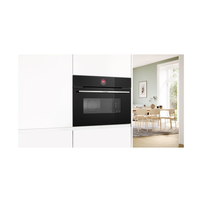 Bosch Series 8 Built in Compact Microwave Oven 60 x 45cm Black  45L CMG7241B1