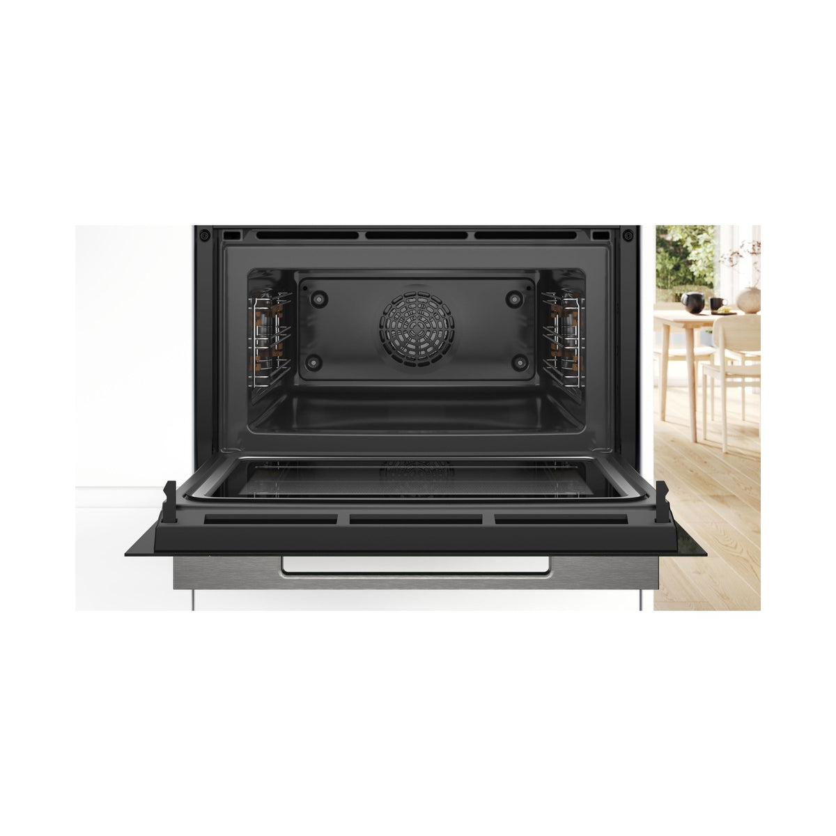 Bosch Series 8 Built in Compact Microwave Oven 60 x 45cm Black  45L CMG7241B1