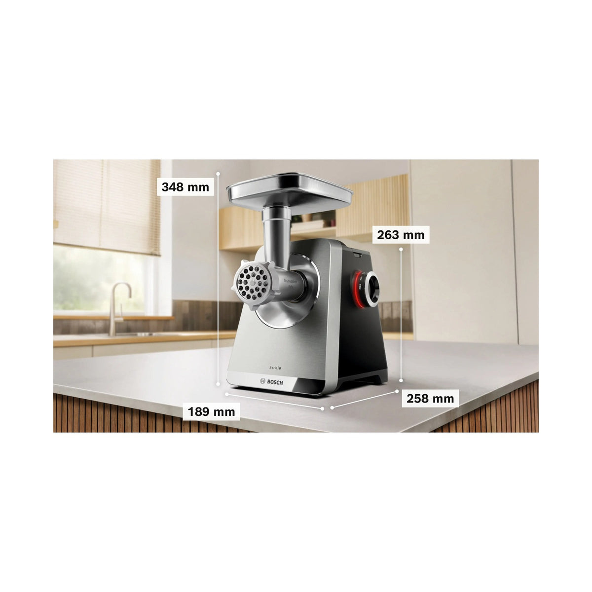 Bosch Series 8 Food Mincer  2500 W Black MFWS840M