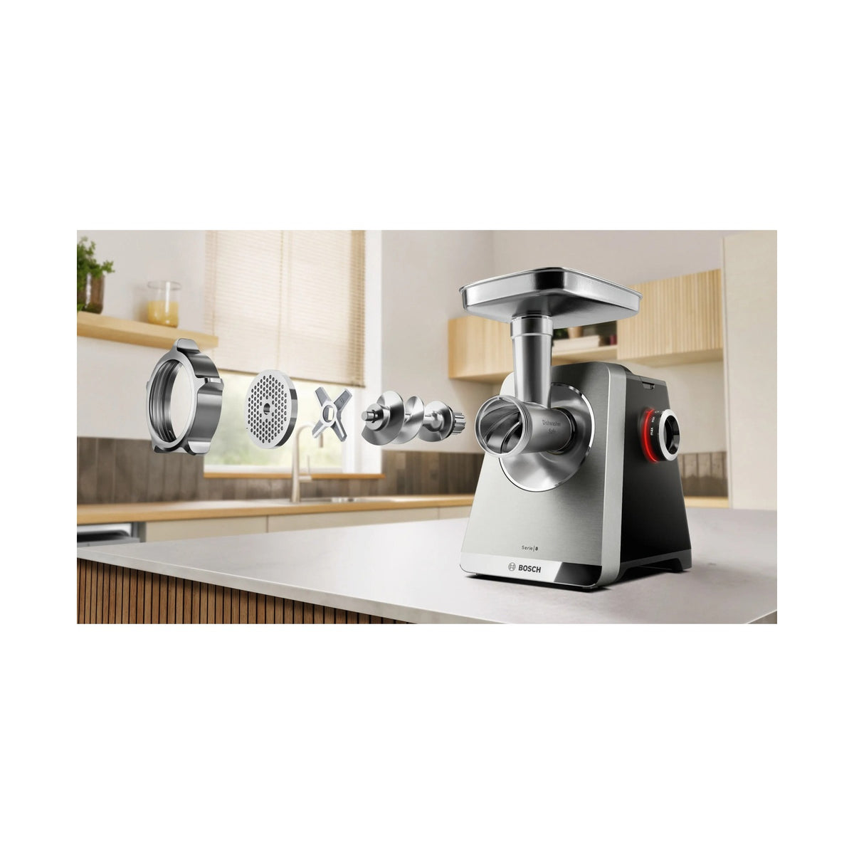 Bosch Series 8 Food Mincer  2500 W Black MFWS840M