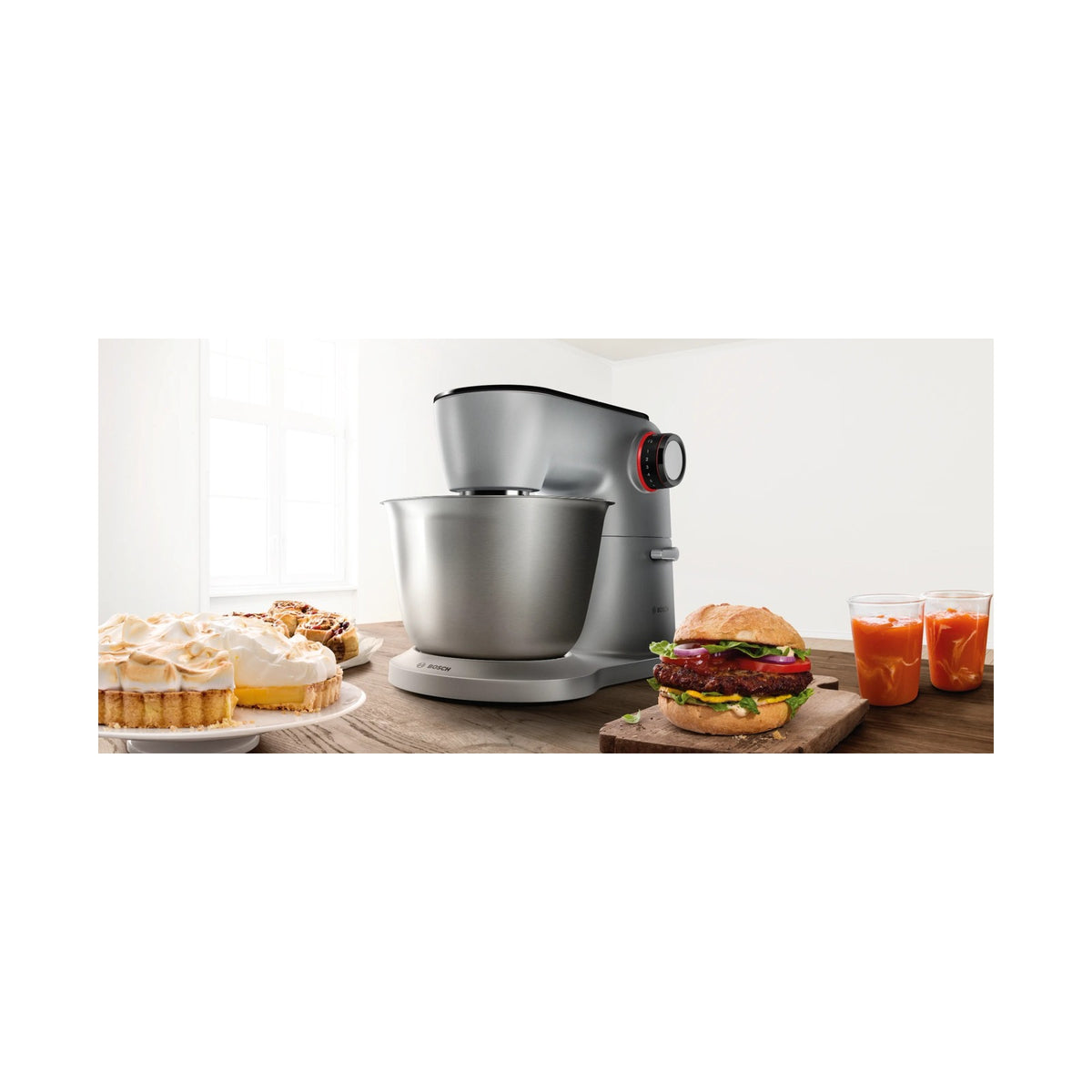 Bosch Series 8 Kitchen Machine OptiMUM 1600 W Silver Black MUM9B34S27