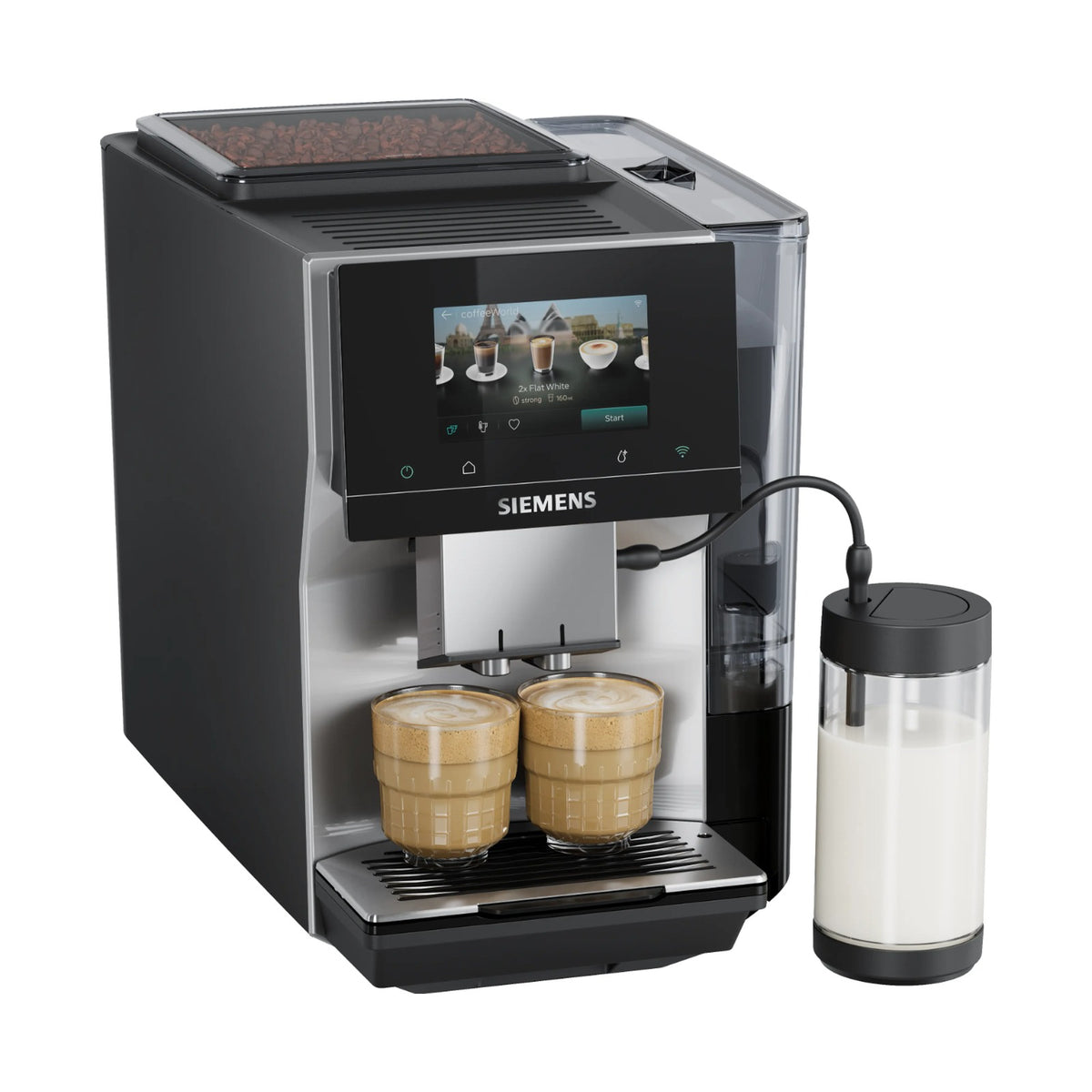 Siemens Fully automatic coffee machine EQ700 iAroma Inox Silver Metallic TP725EM7