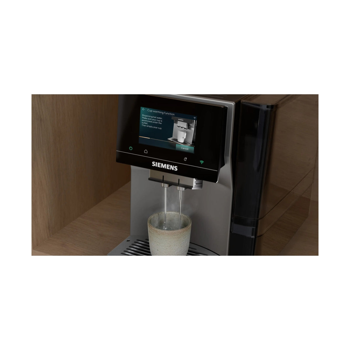 Siemens Fully automatic coffee machine EQ700 iAroma Inox Silver Metallic TP725EM7