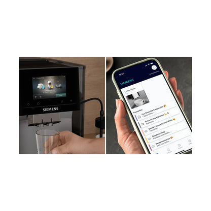 Siemens Fully automatic coffee machine EQ700 iAroma Inox Silver Metallic TP725EM7