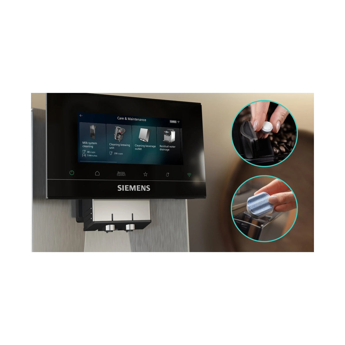 Siemens iAroma EQ900 Stainless Steel Fully Automatic Coffee Machine TQ923E83