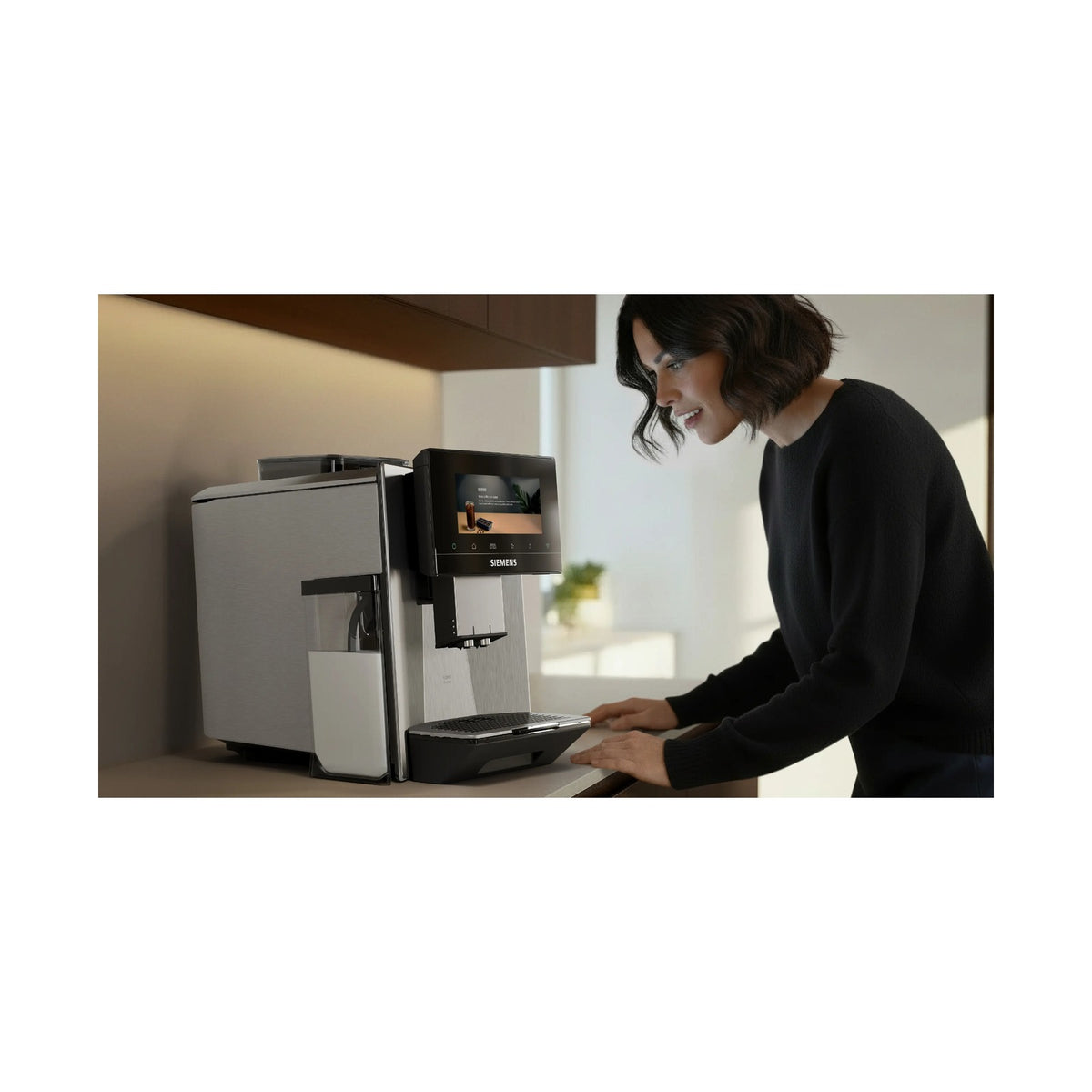 Siemens iAroma EQ900 Stainless Steel Fully Automatic Coffee Machine TQ923E83