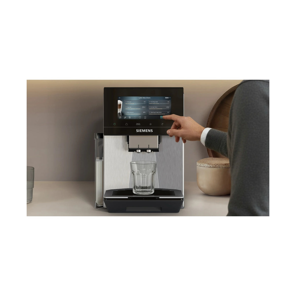 Siemens iAroma EQ900 Stainless Steel Fully Automatic Coffee Machine TQ923E83