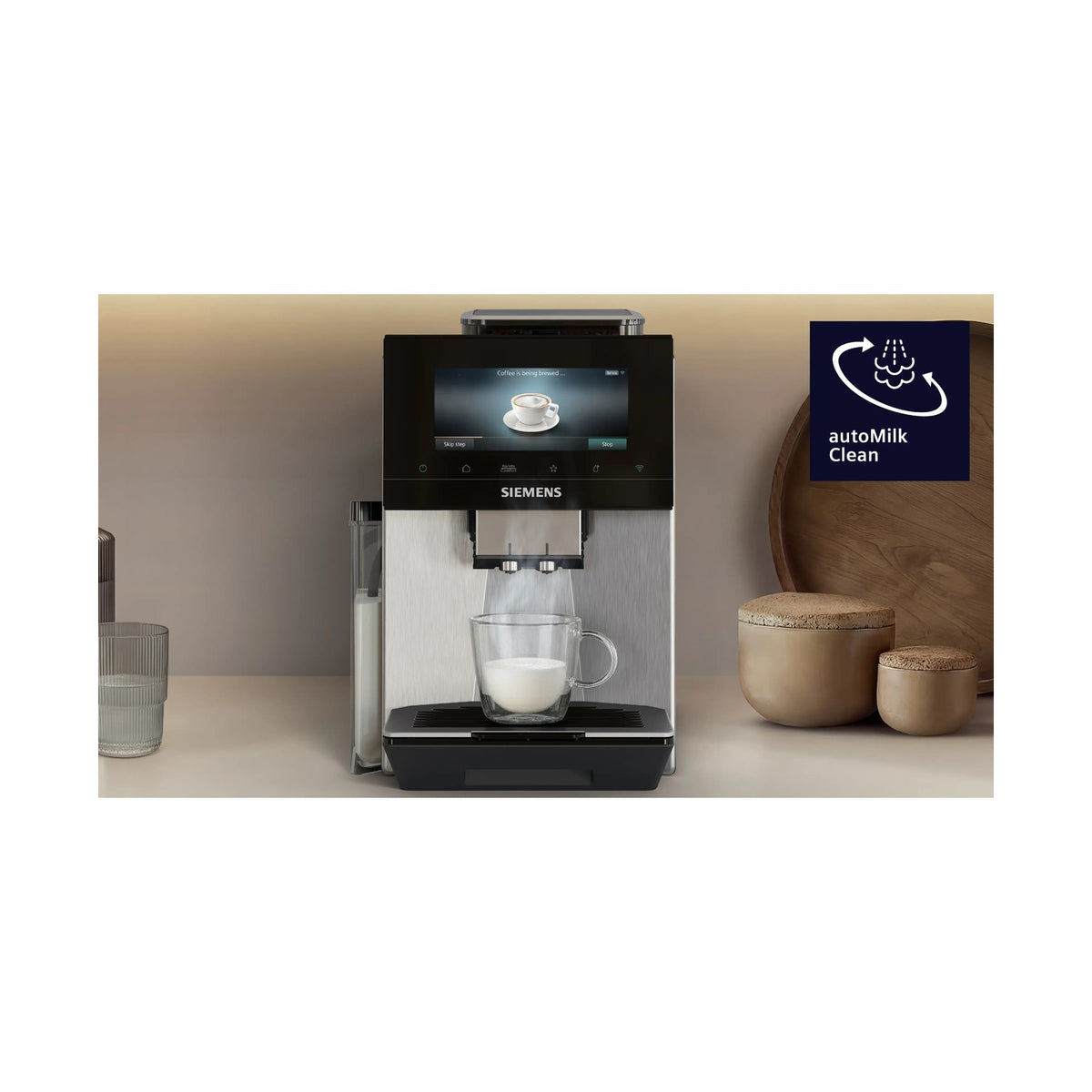 Siemens iAroma EQ900 Stainless Steel Fully Automatic Coffee Machine TQ923E83