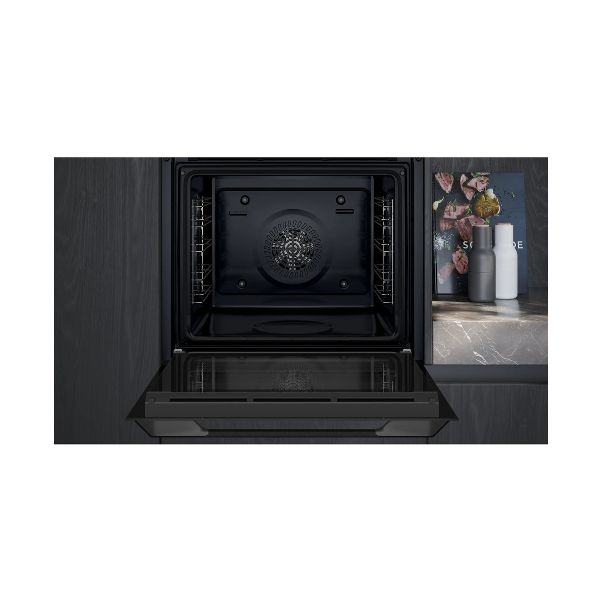 Siemens iQ300 Built in Steam Oven 60 x 60cm Black HU717ABA0Z