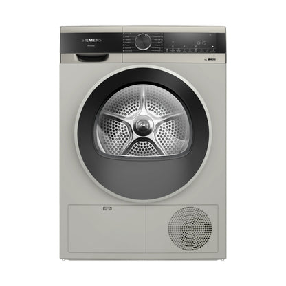 Siemens iQ300 Condenser Tumble Dryer 9 kg Silver inox WP41G0XZA