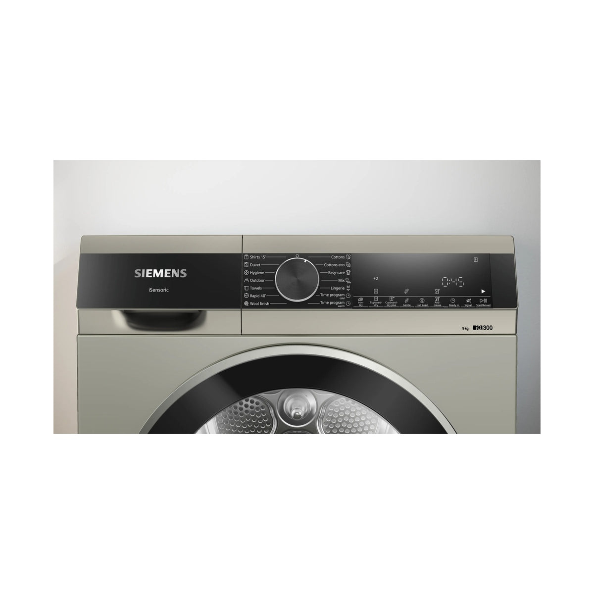 Siemens iQ300 Condenser Tumble Dryer 9 kg Silver inox WP41G0XZA
