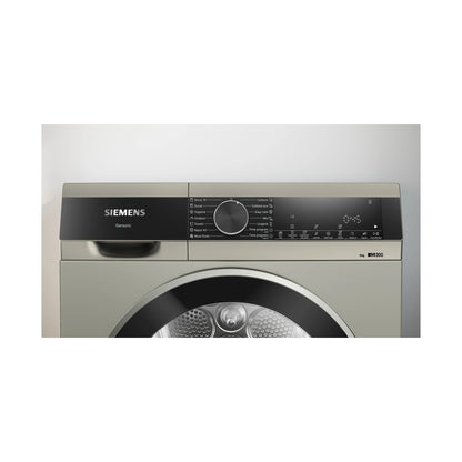 Siemens iQ300 Condenser Tumble Dryer 9 kg Silver inox WP41G0XZA