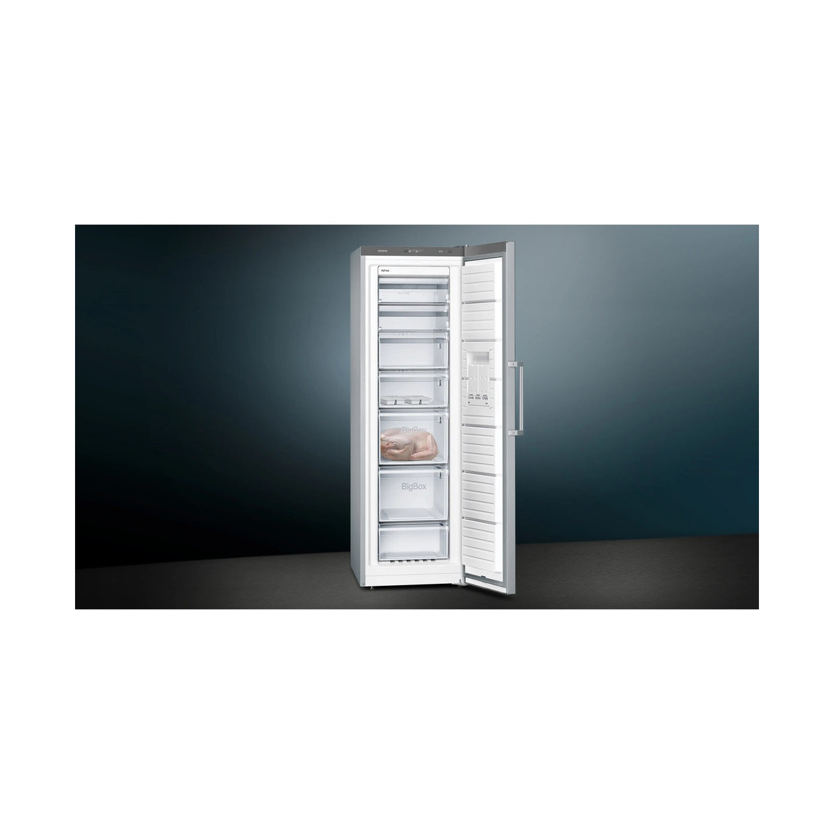 Siemens iQ300 Freestanding Freezer 186 x 60cm Stainless steel GS36NFIEV
