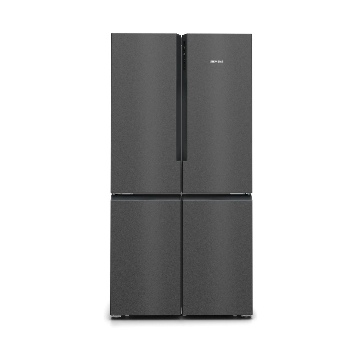 Siemens iQ300 French Door Bottom freezer multi door 183 x 90cm Brushed black steel KF96NAXEA