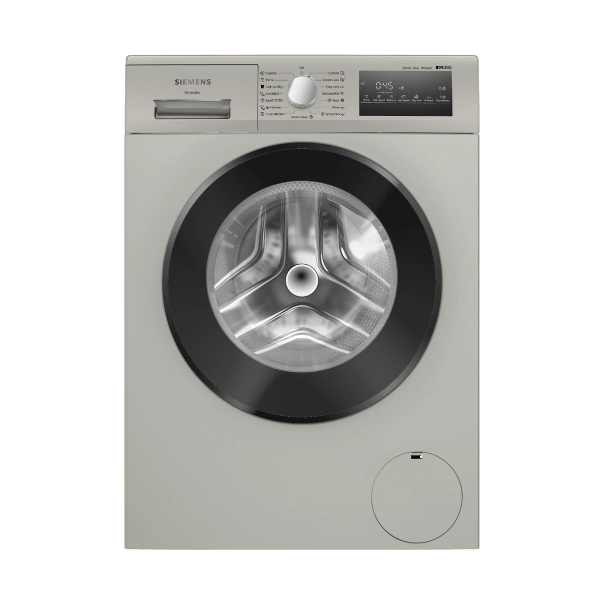 Siemens iQ300 Frontloader Washing Machine 8kg Silver inox WM14U288ZA