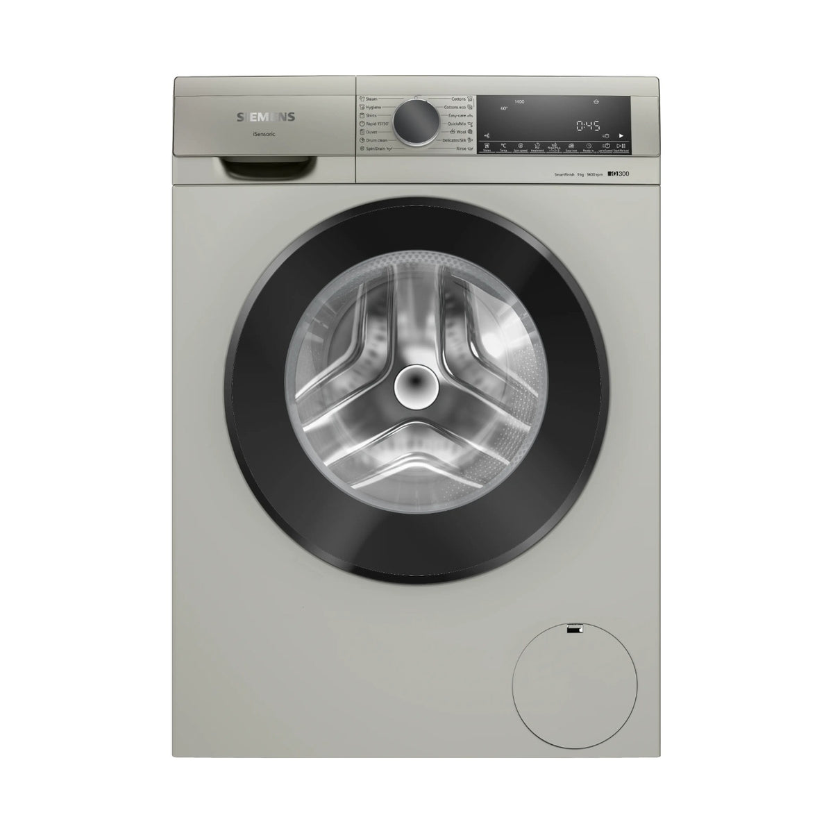 Siemens iQ300 Frontloader Washing Machine 9kg Silver inox WG44A10XZA