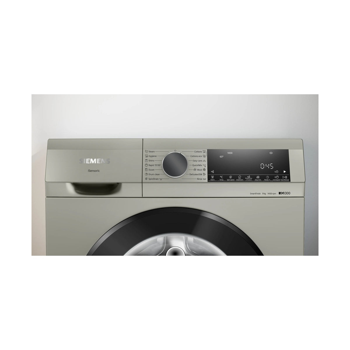 Siemens iQ300 Frontloader Washing Machine 9kg Silver inox WG44A10XZA