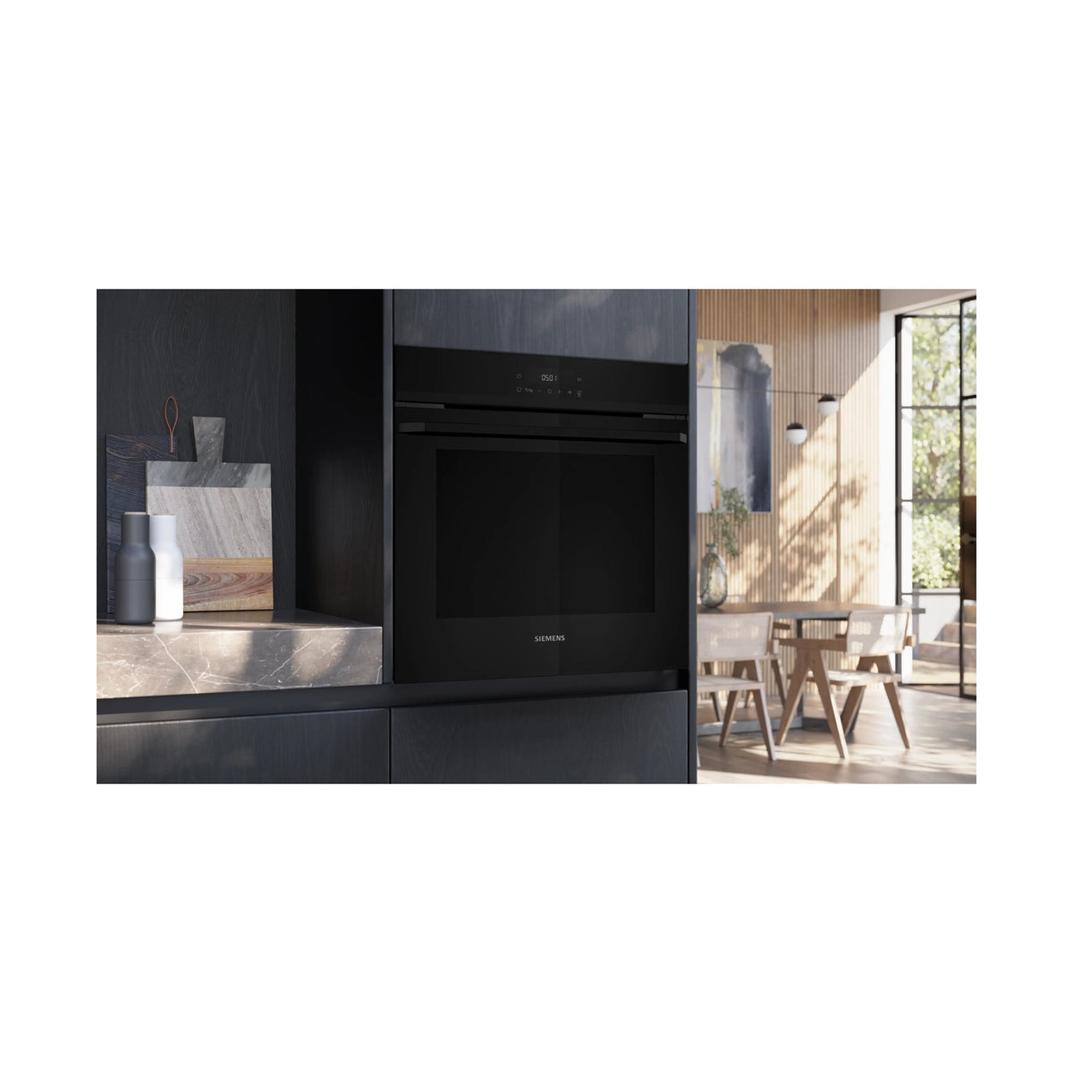 Siemens iQ500 Built in Oven 60 x 60cm Black 76L HJ852GEB0Z
