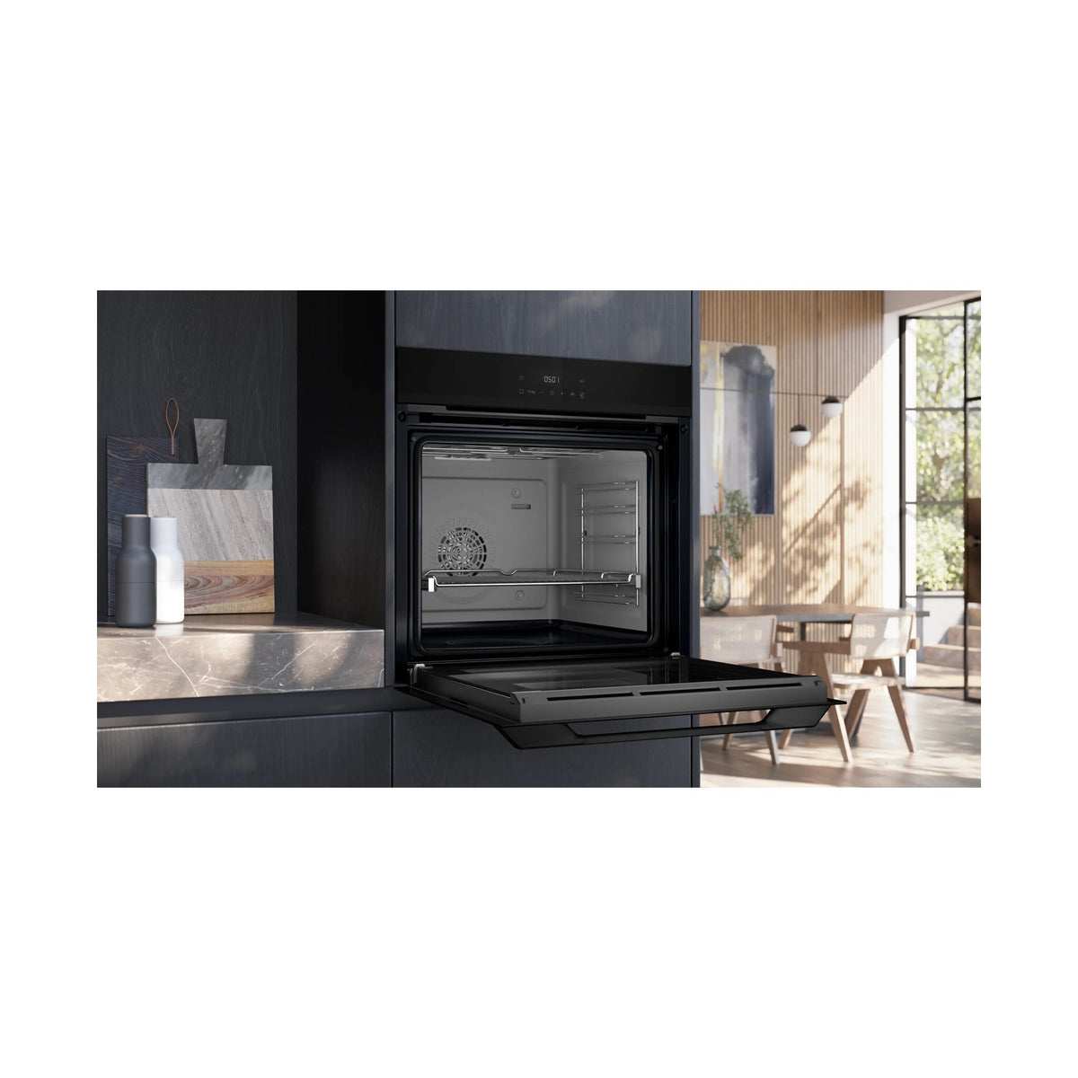 Siemens iQ500 Built in Oven 60 x 60cm Black 76L HJ852GEB0Z