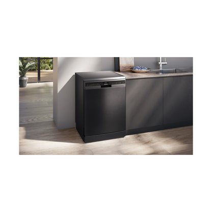 Siemens iQ500 Freestanding 13 Place Dishwasher 60cm Brushed Black Steel SN25EC02MZ