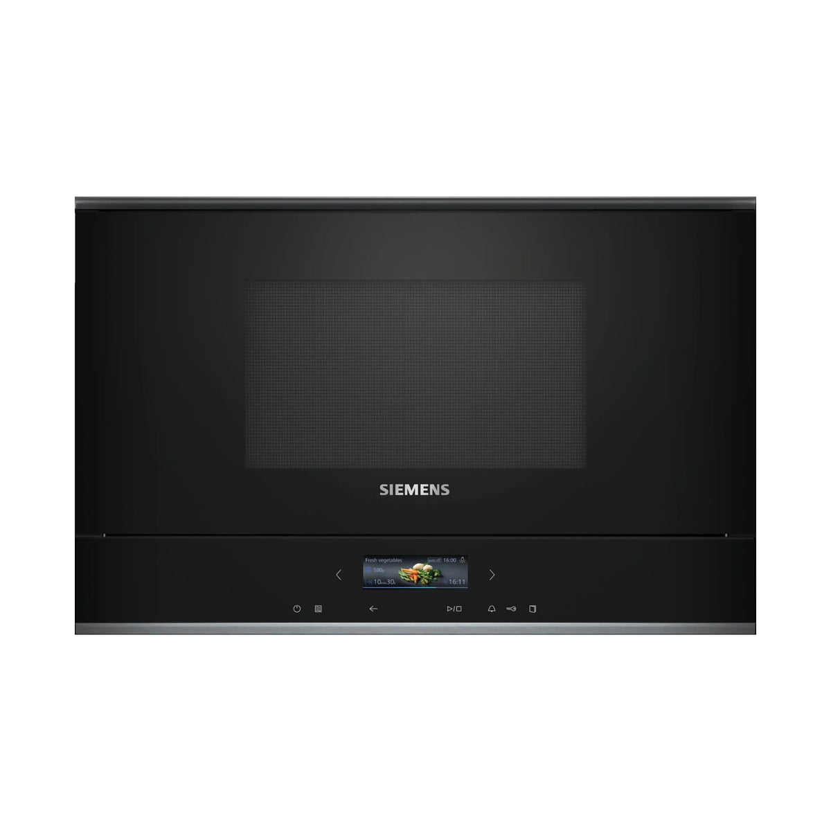 Siemens iQ700 Built In Microwave with grill Black BE732R1B1