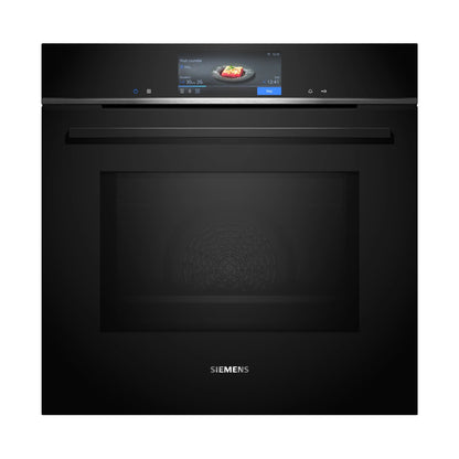 Siemens iQ700 Built in Oven with Microwave 60 x 60cm Black HM778GMB1