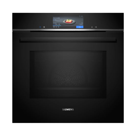 Siemens iQ700 Built in Oven with Microwave 60 x 60cm Black HM778GMB1