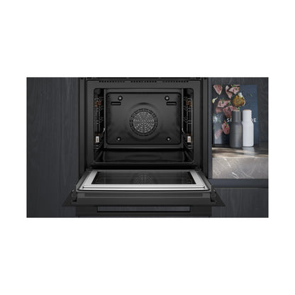 Siemens iQ700 Built in Oven with Microwave 60 x 60cm Black HM778GMB1