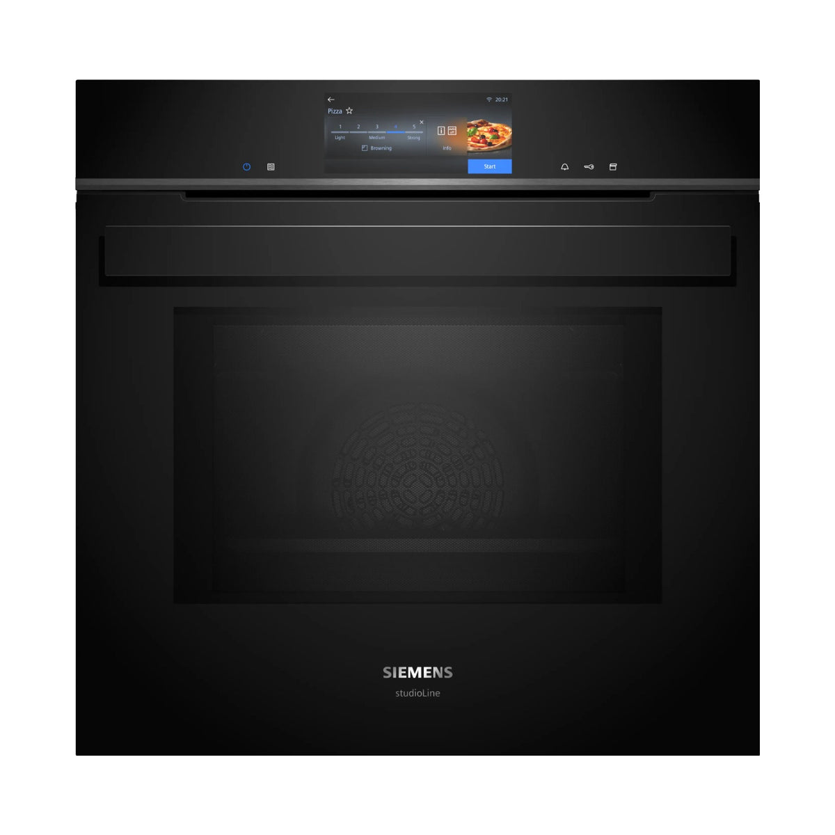 Siemens iQ700 Built in Oven with Steam and Microwave Function 60 x 60cm Black HN978GQB1