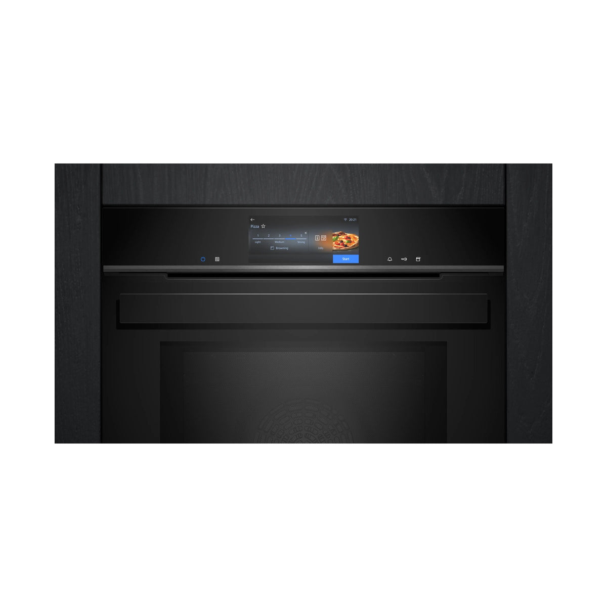 Siemens iQ700 Built in Oven with Steam and Microwave Function 60 x 60cm Black HN978GQB1