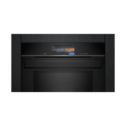 Siemens iQ700 Built in Oven with Steam and Microwave Function 60 x 60cm Black HN978GQB1