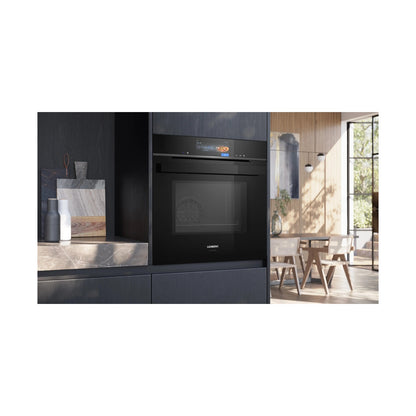 Siemens iQ700 Built in Oven with Steam and Microwave Function 60 x 60cm Black HN978GQB1