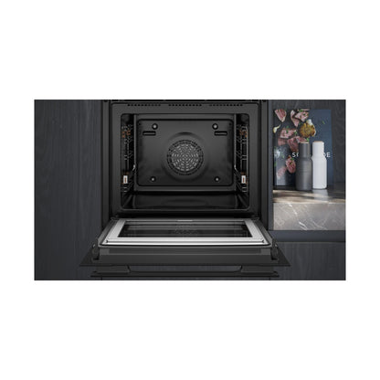 Siemens iQ700 Built in Oven with Steam and Microwave Function 60 x 60cm Black HN978GQB1